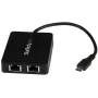 StarTech.com USB-C į dvigubą Gigabit Ethernet adapterį su USB (Type-A) prievadu