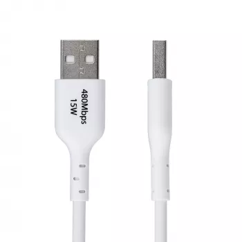 StarTech.com 6.6ft (2m) USB-A į USB-C įkrovimo kabelis, įkrovimas ir sinchronizavimas, 3A, USB 2.0, TPE apvalkalas - baltas USB įkrovimo laidas