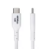 StarTech.com 6.6ft (2m) USB-A į USB-C įkrovimo kabelis, įkrovimas ir sinchronizavimas, 3A, USB 2.0, TPE apvalkalas - baltas USB įkrovimo laidas
