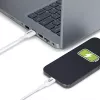 StarTech.com 6.6ft (2m) USB-A į USB-C įkrovimo kabelis, įkrovimas ir sinchronizavimas, 3A, USB 2.0, TPE apvalkalas - baltas USB įkrovimo laidas