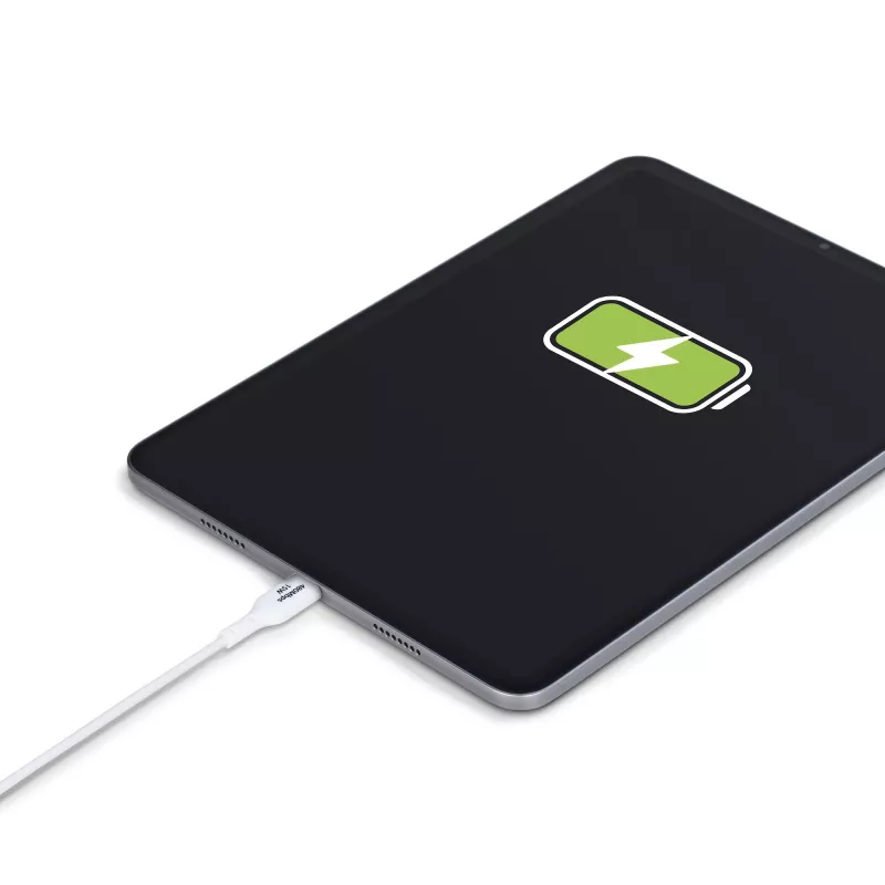 StarTech.com 6.6ft (2m) USB-A į USB-C įkrovimo kabelis, įkrovimas ir sinchronizavimas, 3A, USB 2.0, TPE apvalkalas - baltas USB įkrovimo laidas