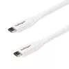 StarTech.com USB-C į USB-C laidas su 5A PD - M/M - Baltas - 2 m - USB 2.0 - USB-IF sertifikuotas