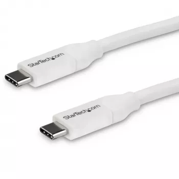 StarTech.com USB-C į USB-C laidas su 5A PD - M/M - Baltas - 4 m - USB 2.0 - USB-IF sertifikuotas