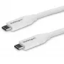 StarTech.com USB-C į USB-C laidas su 5A PD - M/M - Baltas - 4 m - USB 2.0 - USB-IF sertifikuotas