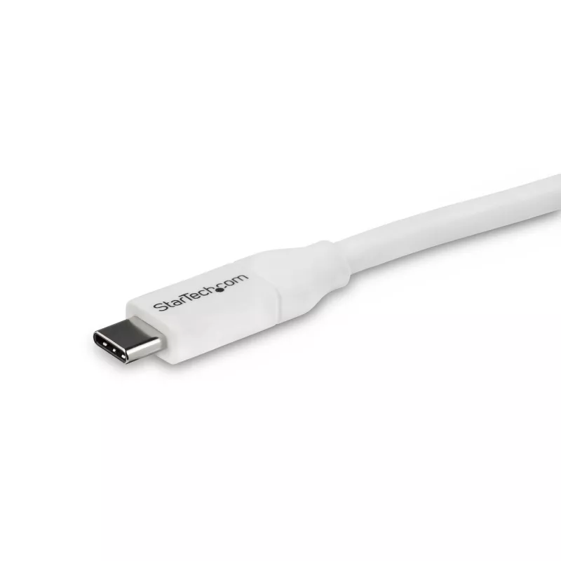 StarTech.com USB-C į USB-C laidas su 5A PD - M/M - Baltas - 4 m - USB 2.0 - USB-IF sertifikuotas