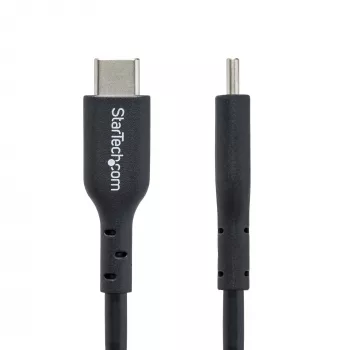 USB-C laidas 3m (9.8ft) StarTech.com USB 2.0, 60W 3A Power Delivery, TPE apvalkalas, juodas