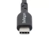 USB-C laidas 3m (9.8ft) StarTech.com USB 2.0, 60W 3A Power Delivery, TPE apvalkalas, juodas