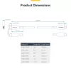 USB-C laidas 3m (9.8ft) StarTech.com USB 2.0, 60W 3A Power Delivery, TPE apvalkalas, juodas