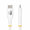 StarTech.com 1m baltas USB-C įkrovimo laidas, USB-IF sertifikuotas USB-C kabelis, 240W PD EPR, USB 2.0, nešiojamojo kompiuterio įkrovimo laidas, duomenų perdavimo laidas, TPE apvalkalas