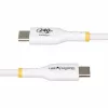 StarTech.com 3 m baltas USB-C įkrovimo laidas, USB-IF sertifikuotas USB C laidas, 240 W PD EPR, USB 2.0 Type-C nešiojamojo kompiuterio įkroviklio laidas, USB-C duomenų perdavimo laidas, TPE apvalkalas