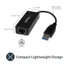 StarTech.com USB 3.0 į Gigabit Ethernet tinklo adapteris, 10/100/1000 Mbps, USB į RJ45, USB 3.0 į LAN adapteris, USB 3.0 Ethernet adapteris (GbE), TAA atitinkantis