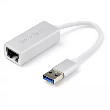 StarTech.com USB 3.0 į Gigabit tinklo adapteris - sidabrinis, laidinis, USB, Ethernet, 2000 Mbit/s, sidabrinis
