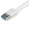 StarTech.com USB 3.0 į Gigabit tinklo adapteris - sidabrinis, laidinis, USB, Ethernet, 2000 Mbit/s, sidabrinis