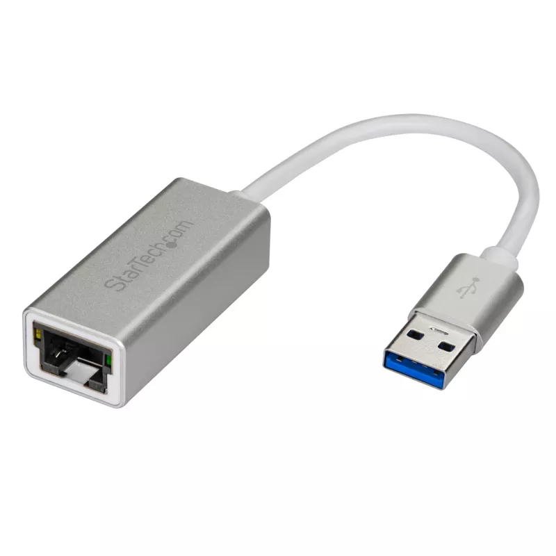 StarTech.com USB 3.0 į Gigabit tinklo adapteris - sidabrinis, laidinis, USB, Ethernet, 2000 Mbit/s, sidabrinis