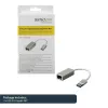 StarTech.com USB 3.0 į Gigabit tinklo adapteris - sidabrinis, laidinis, USB, Ethernet, 2000 Mbit/s, sidabrinis