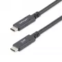 StarTech.com 6 ft (1,8 m) USB-C į USB-C laidas - 5A, 100W PD 3.0 - Sertifikuotas „Works With Chromebook“ - USB-IF sertifikuotas - M/M - USB 3.0 5Gbps - USB-C įkrovimo laidas
