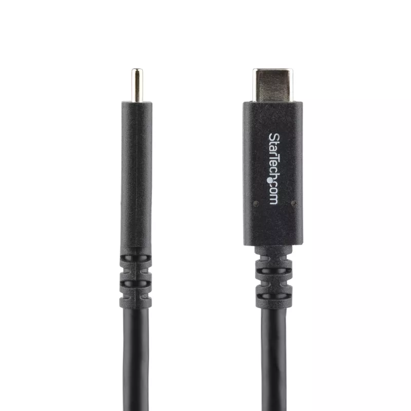 StarTech.com 6 ft (1,8 m) USB-C į USB-C laidas - 5A, 100W PD 3.0 - Sertifikuotas „Works With Chromebook“ - USB-IF sertifikuotas - M/M - USB 3.0 5Gbps - USB-C įkrovimo laidas
