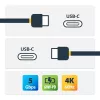 StarTech.com USB-C kabelis su Power Delivery (3A) - M/M - 2 m - USB 3.0 - USB-IF sertifikuotas
