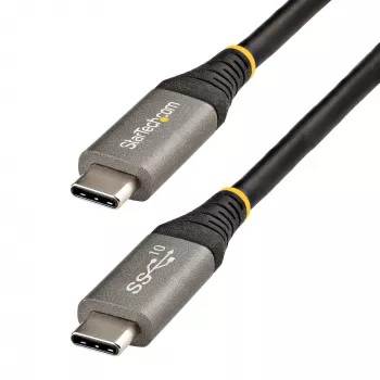 StarTech.com 1 m USB-C kabelis 10Gbps - USB-IF sertifikuotas USB-C kabelis - USB 3.1 Type-C kabelis - 100W (5A) Power Delivery įkrovimas, DP Alt režimas - USB C į C laidas - Įkrovimas ir sinchronizavimas