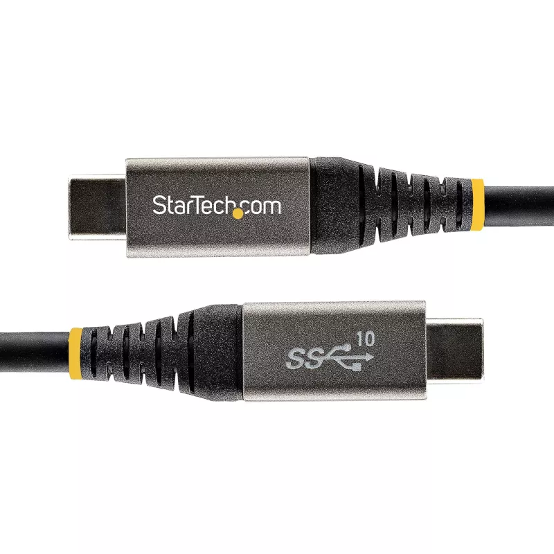 StarTech.com 1 m USB-C kabelis 10Gbps - USB-IF sertifikuotas USB-C kabelis - USB 3.1 Type-C kabelis - 100W (5A) Power Delivery įkrovimas, DP Alt režimas - USB C į C laidas - Įkrovimas ir sinchronizavimas