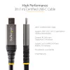 StarTech.com 1 m USB-C kabelis 10Gbps - USB-IF sertifikuotas USB-C kabelis - USB 3.1 Type-C kabelis - 100W (5A) Power Delivery įkrovimas, DP Alt režimas - USB C į C laidas - Įkrovimas ir sinchronizavimas