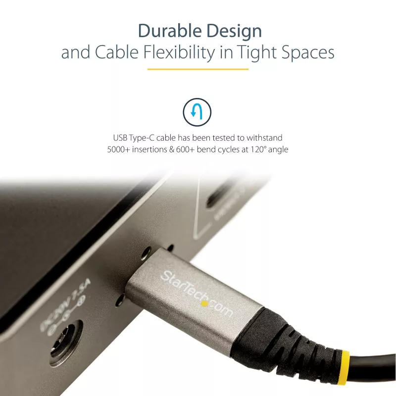 StarTech.com 1 m USB-C kabelis 10Gbps - USB-IF sertifikuotas USB-C kabelis - USB 3.1 Type-C kabelis - 100W (5A) Power Delivery įkrovimas, DP Alt režimas - USB C į C laidas - Įkrovimas ir sinchronizavimas