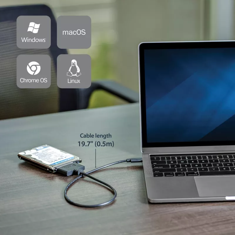 StarTech.com USB 3.1 (10Gbps) adapterinis kabelis 2.5 inch SATA diskams - USB-C