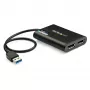 StarTech.com USB 3.0 į dvigubą DisplayPort adapteris - 4K 60Hz, 3.2 Gen 1 (3.1 Gen 1), USB Type-A, DisplayPort išvestis, 4096 x 2160 pikselių