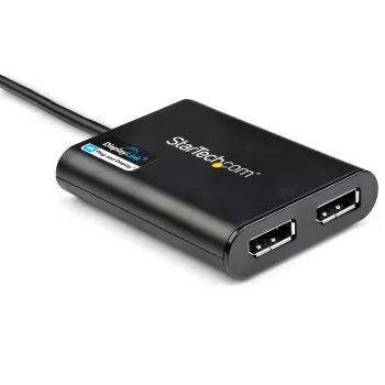 StarTech.com USB 3.0 į dvigubą DisplayPort adapteris - 4K 60Hz, 3.2 Gen 1 (3.1 Gen 1), USB Type-A, DisplayPort išvestis, 4096 x 2160 pikselių
