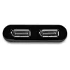 StarTech.com USB 3.0 į dvigubą DisplayPort adapteris - 4K 60Hz, 3.2 Gen 1 (3.1 Gen 1), USB Type-A, DisplayPort išvestis, 4096 x 2160 pikselių