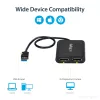 StarTech.com USB 3.0 į dvigubą DisplayPort adapteris - 4K 60Hz, 3.2 Gen 1 (3.1 Gen 1), USB Type-A, DisplayPort išvestis, 4096 x 2160 pikselių