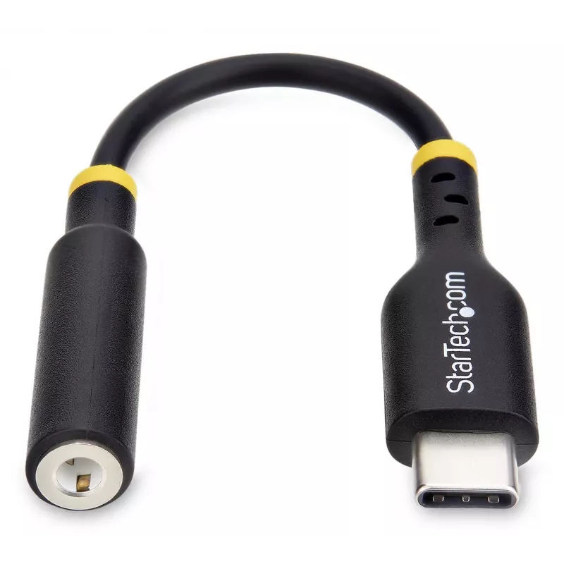 StarTech.com USBCAUDIO2 USB-C į 3,5 mm TRRS ausinių ir laisvų rankų įrangos garso keitiklis, 32 bitų DAC, suderinamas su Thunderbolt, 12,7 cm, juodas