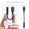 StarTech.com USBCAUDIO2 USB-C į 3,5 mm TRRS ausinių ir laisvų rankų įrangos garso keitiklis, 32 bitų DAC, suderinamas su Thunderbolt, 12,7 cm, juodas