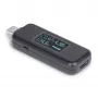StarTech.com USB-C galios testeris, skaitmeninis multimetras, dvipusis įtampos ir srovės matuoklis, iki 240W PD EPR, nešiojamas USB-C kabelio ir prievado galios matuoklis