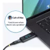 StarTech.com USB-C galios testeris, skaitmeninis multimetras, dvipusis įtampos ir srovės matuoklis, iki 240W PD EPR, nešiojamas USB-C kabelio ir prievado galios matuoklis