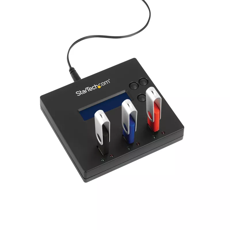 StarTech.com USB atmintinių kopijavimo ir trynimo įrenginys 1→2, 1,5 GB/min, LCD