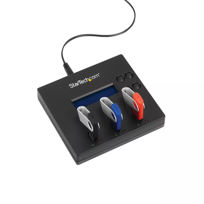 StarTech.com USB atmintinių kopijavimo ir trynimo įrenginys 1→2, 1,5 GB/min, LCD