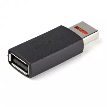 StarTech.com USB duomenų blokavimo adapteris, USB-A (vyras) į USB-A (moteris), įkrovimui, 5V 2.4A