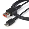StarTech.com 1 m saugus įkrovimo laidas – USB-A į USB-C duomenų blokavimo laidas, tik įkrovimui, be duomenų perdavimo, duomenų blokavimo USB apsauginis adapteris