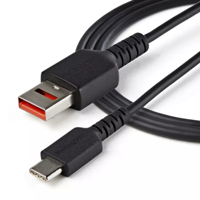 StarTech.com 1 m saugus įkrovimo laidas – USB-A į USB-C duomenų blokavimo laidas, tik įkrovimui, be duomenų perdavimo, duomenų blokavimo USB apsauginis adapteris