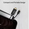 Vaizdo kabelio adapteris Unitek Mini DisplayPort į HDMI 2 m, HDMI 1.4, 4K@30Hz, HDCP 2.2, auksuoti kontaktai, juodas