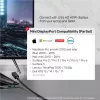 Vaizdo kabelio adapteris Unitek Mini DisplayPort į HDMI 2 m, HDMI 1.4, 4K@30Hz, HDCP 2.2, auksuoti kontaktai, juodas