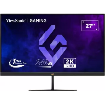 ViewSonic VX2758A-2K-PRO-3 27 colių (68,6 cm) žaidimų monitorius, IPS, 2560 x 1440 QHD, 240 Hz, 1 ms, FreeSync Premium, HDR400, 2x HDMI 2.1, DisplayPort, juodas