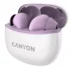Ausinės „Canyon TWS-5“ (CNS-TWS5PU) – belaidės laisvų rankų įranga, violetinės spalvos