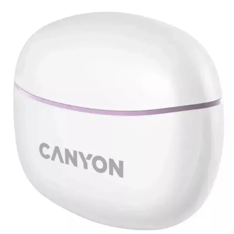 Ausinės „Canyon TWS-5“ (CNS-TWS5PU) – belaidės laisvų rankų įranga, violetinės spalvos
