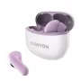 Ausinės „Canyon TWS-5“ (CNS-TWS5PU) – belaidės laisvų rankų įranga, violetinės spalvos