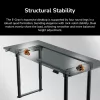 Stalas COUGAR Gaming E-GRAV 180 Juodas Stačiakampis Anglies Pluoštas 180x80cm