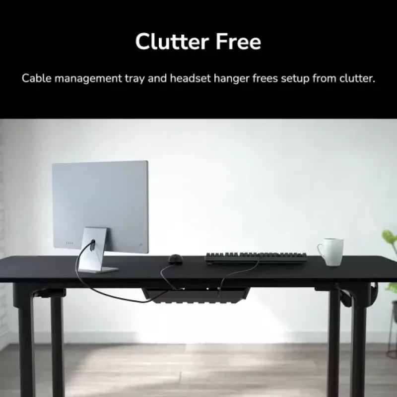 Stalas COUGAR Gaming E-GRAV 180 Juodas Stačiakampis Anglies Pluoštas 180x80cm