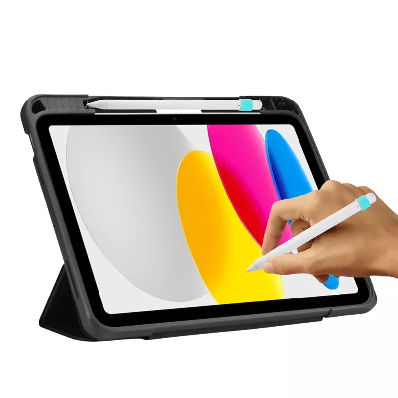 DEQSTER Rugged MAX Dėklas, skirtas iPad 10,9 colio (10-os kartos), juodas