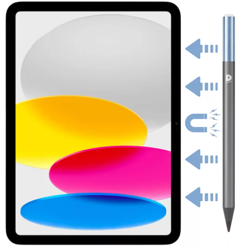 DEQSTER Pencil 2 – belaidis pieštukėlis planšetėms Apple iPad (nuo 2018 m.)